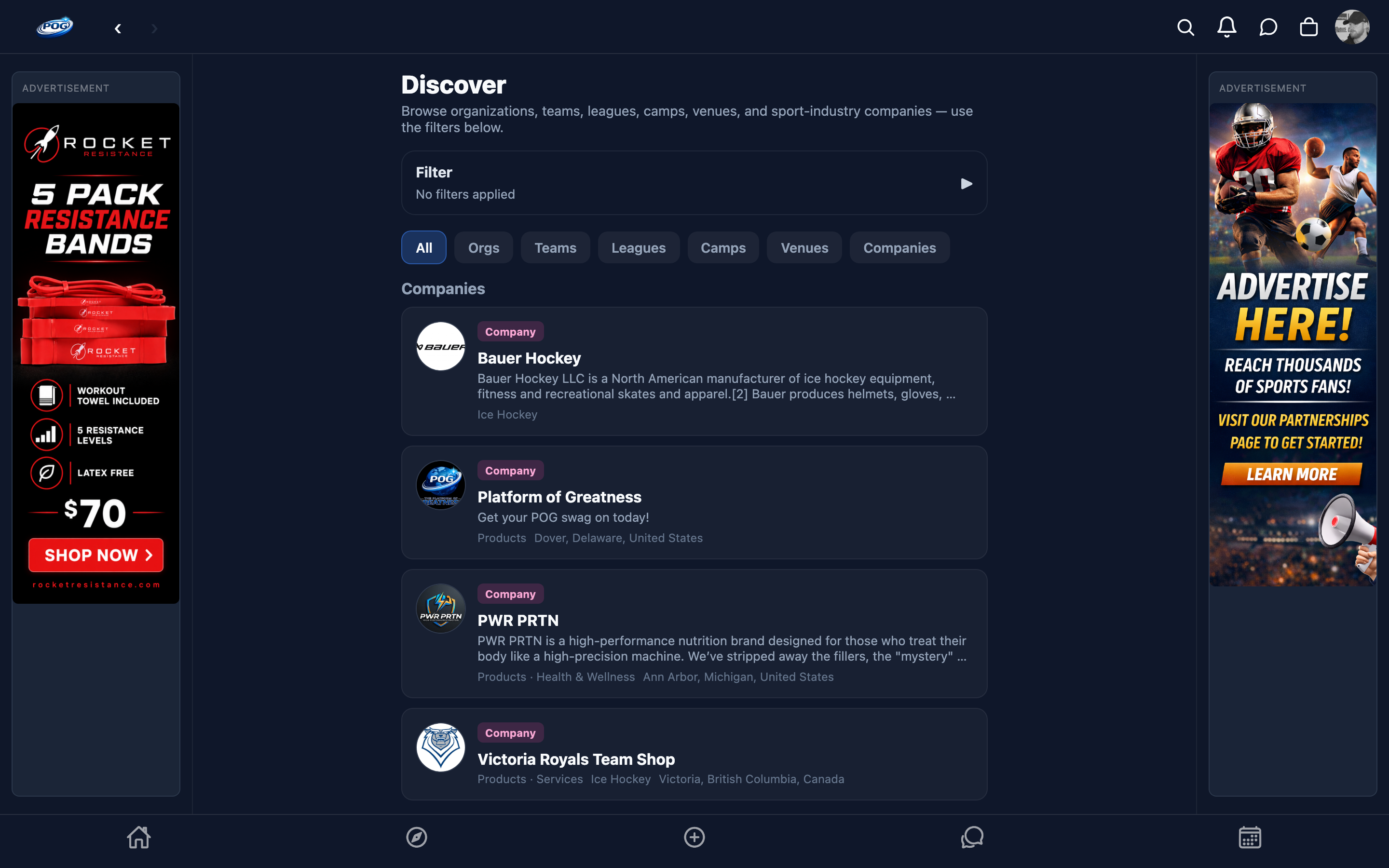 POG discover hub