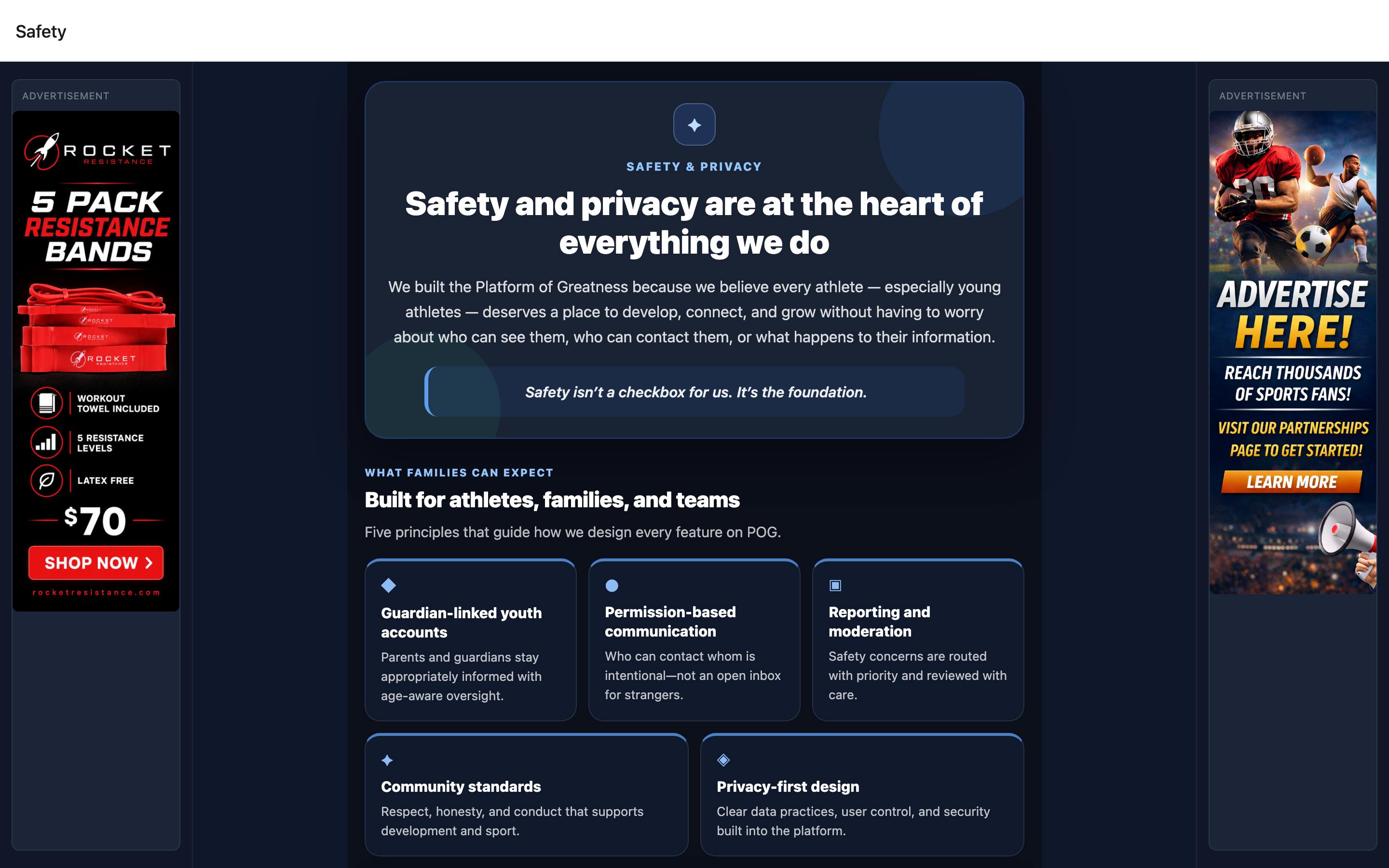 POG safety page